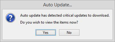 Auto Update (Critical Updates detected)